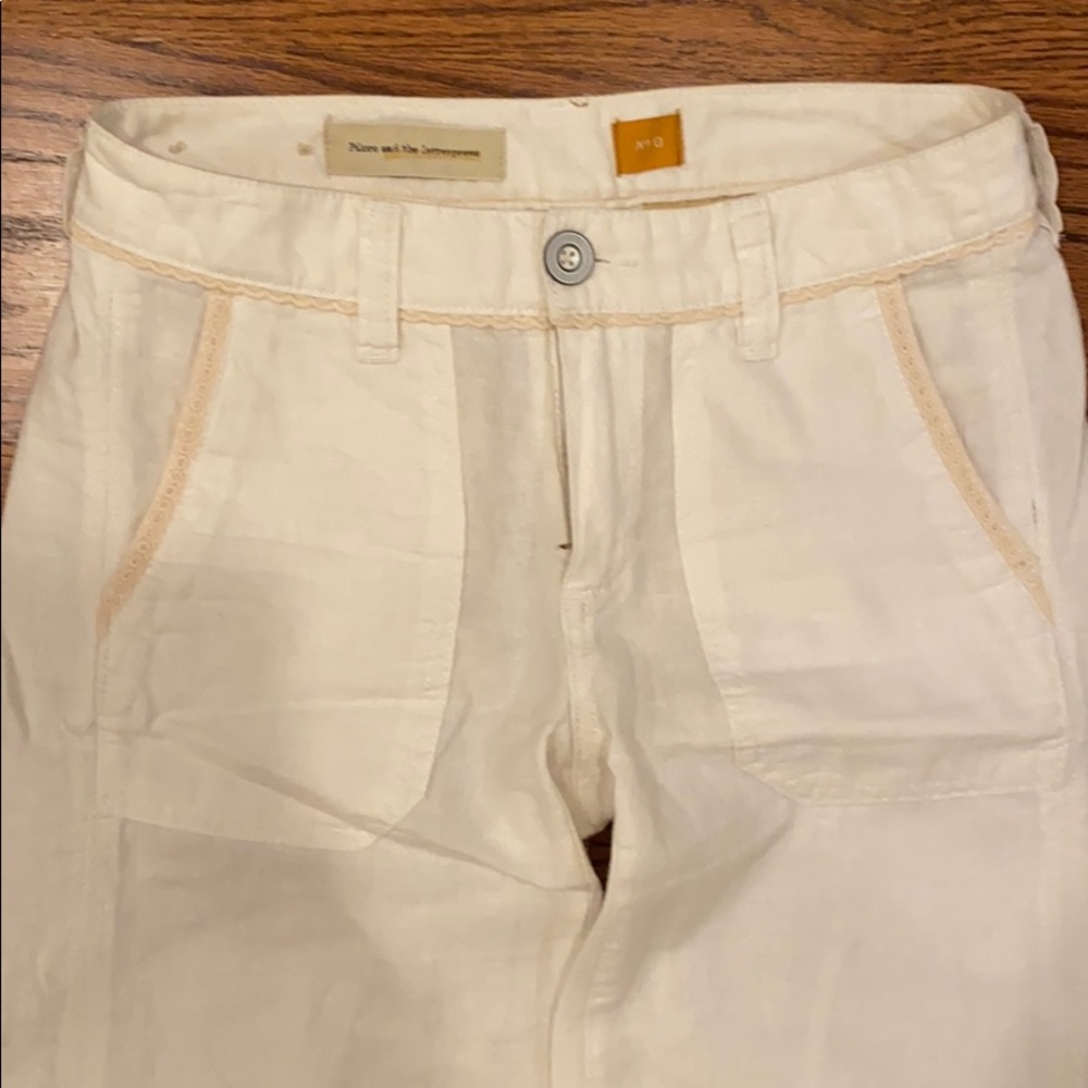 Pilcro and the Letterpress size 0 linen pants